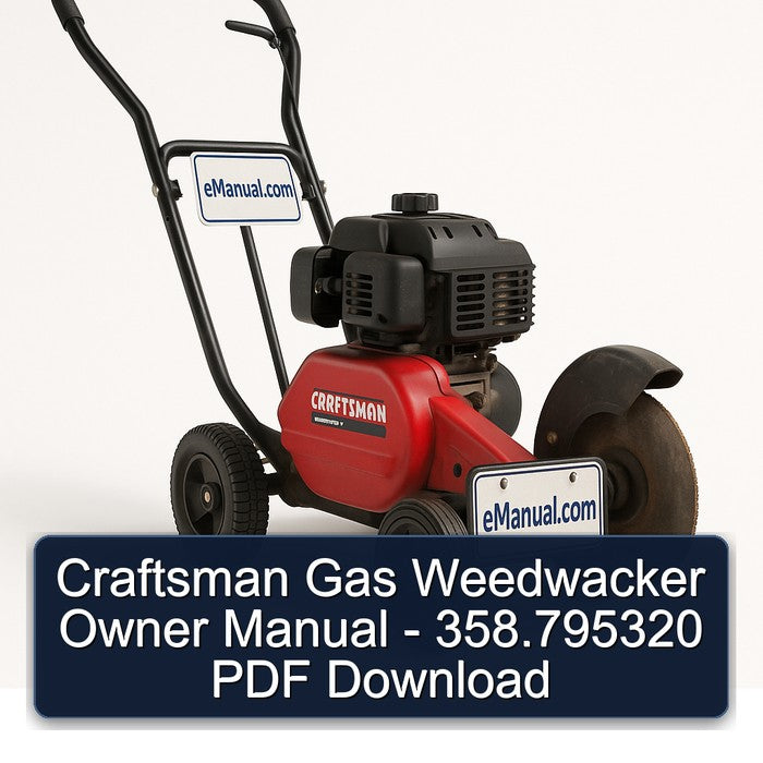 Craftsman Gas Weedwacker Owner - 358.795320 Owner's Manual PDF