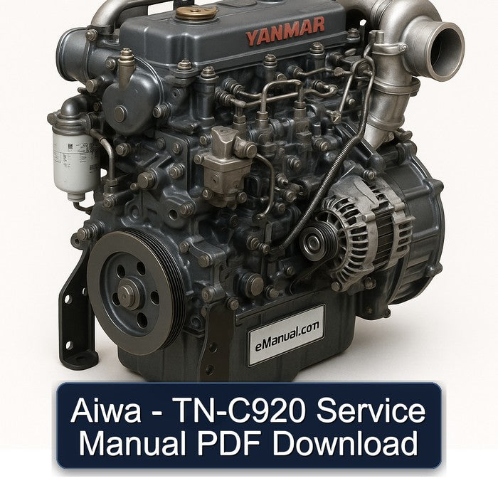 Yanmar 3 TN 4 Series Aiwa - TN-C920 Service Repair Workshop Manual PDF