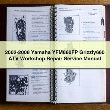 2002-2008 Yamaha YFM660FP Grizzly660 ATV Workshop Repair Service Manual