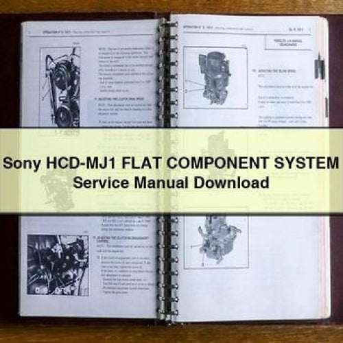 Sony HCD-MJ1 Flat Component System Service Repair Workshop Manual PDF