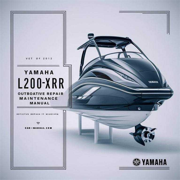 Yamaha L200TXRR Outboard Service Repair Workshop Manual PDF