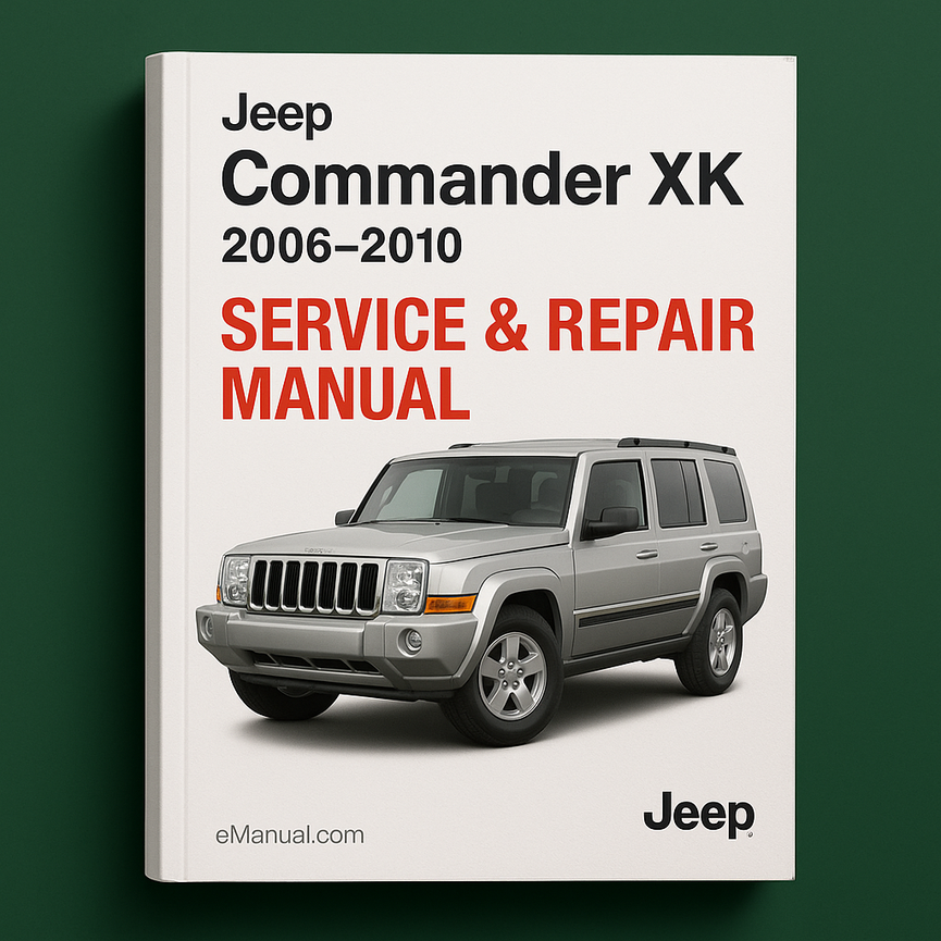 Manual de reparación y servicio del taller de fábrica del fabricante original Jeep Commander XK 2006-2010