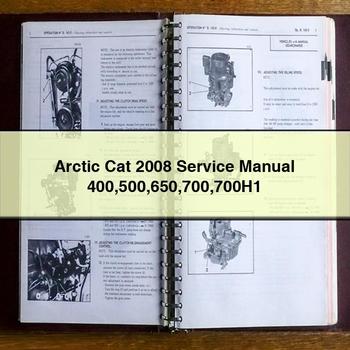 Arctic Cat 2008 Service Repair Manual 400 500 650 700 700H1