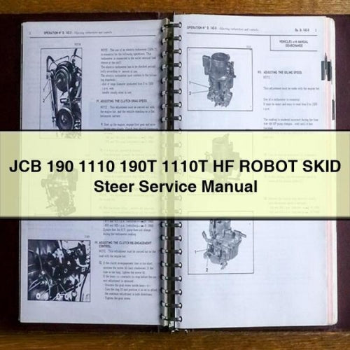 JCB 190 1110 190T 1110T HF Robot Skid Steer Service Repair Workshop Manual PDF