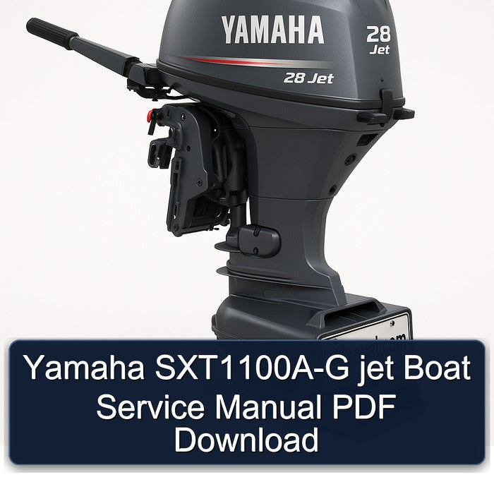 Yamaha Sxt1100a-g Jet Boat Service Repair Workshop Manual PDF