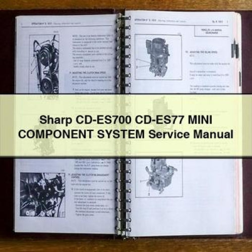 Sharp CD-ES700 CD-ES77 Mini Component System Service Repair Workshop Manual PDF