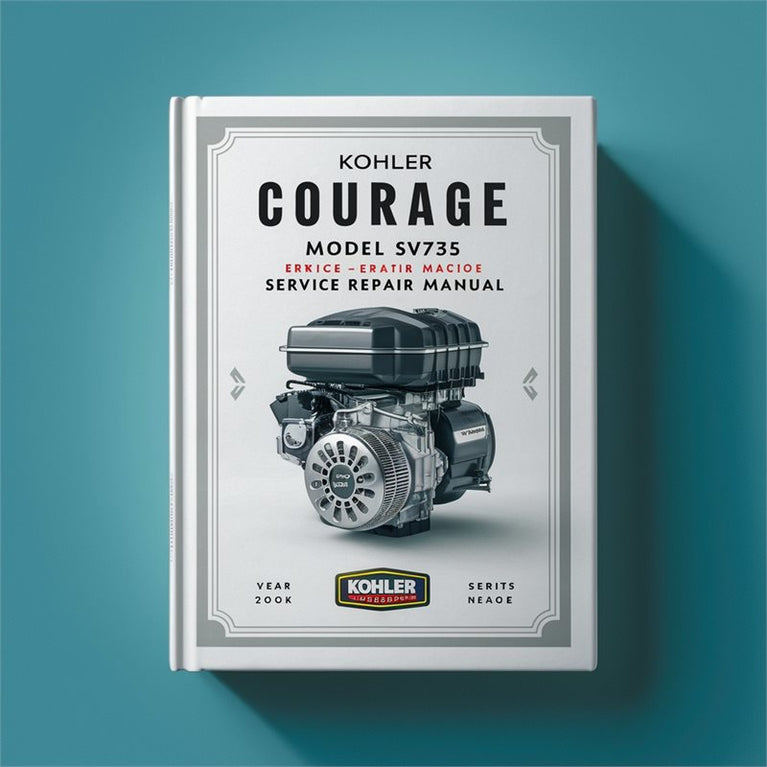 KOHLER COURAGE Model SV735 26HP Engine Service Repair Manual PDF