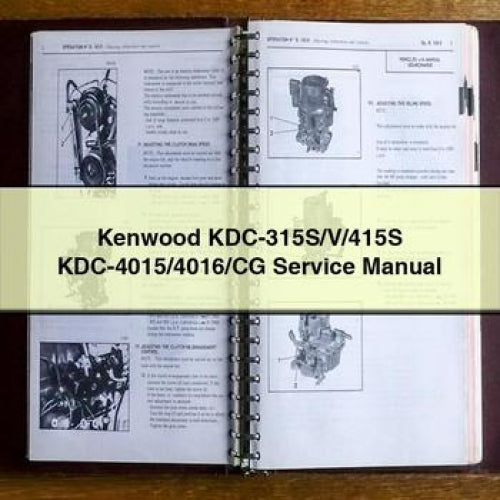 Kenwood Kdc-315s/v/415s Kdc-4015/4016/cg Service Repair Workshop Manual PDF