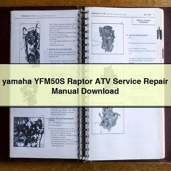 yamaha YFM50S Raptor ATV Service Repair Manual