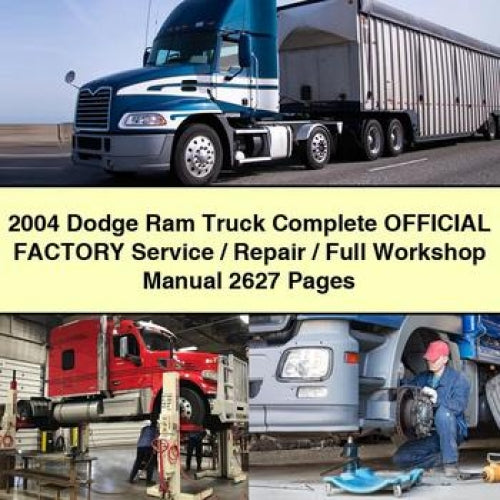 2004 Dodge 300M RAM Truck Official / 2627 Pages Service Repair Workshop Manual PDF