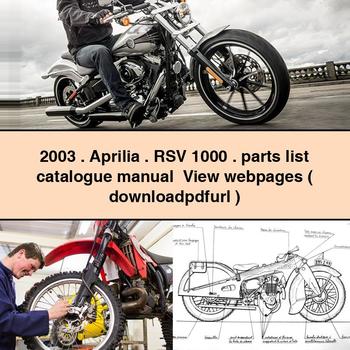Catálogo de piezas Aprilia RSV 1000 2003 Manual Ver páginas web ( )