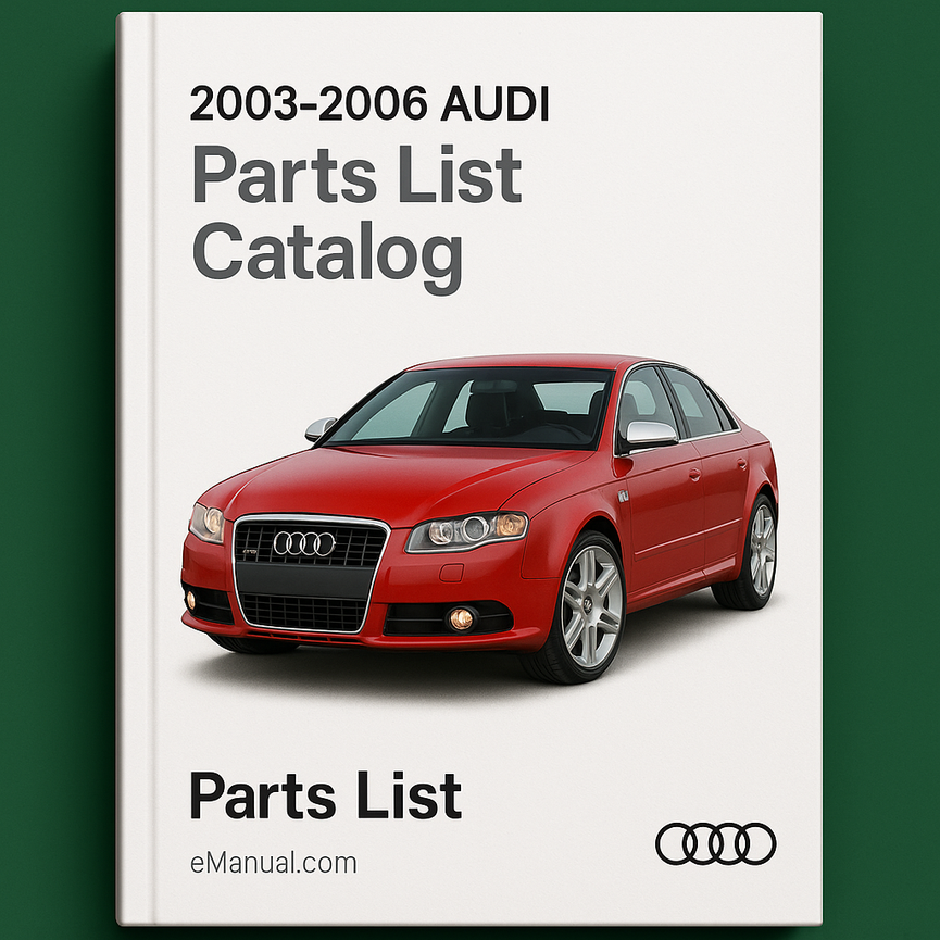 Catálogo de piezas del Audi S4 2003-2006