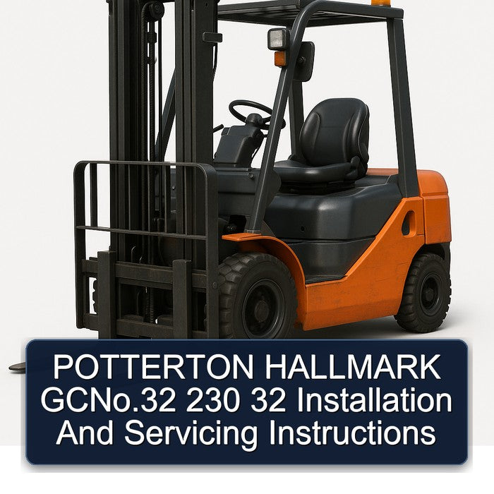 Potterton Hallmark Gcno.32 230 32 Installation Servicing Service Repair Workshop Manual PDF