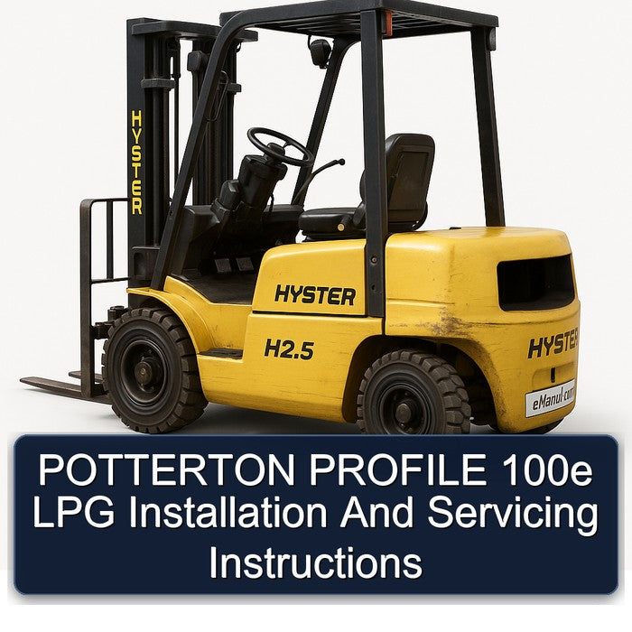 Potterton Profile 100E LPG Installation Servicing Service Repair Workshop Manual PDF