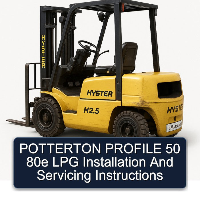 Potterton Profile 50 80E LPG Installation Servicing Service Repair Workshop Manual PDF