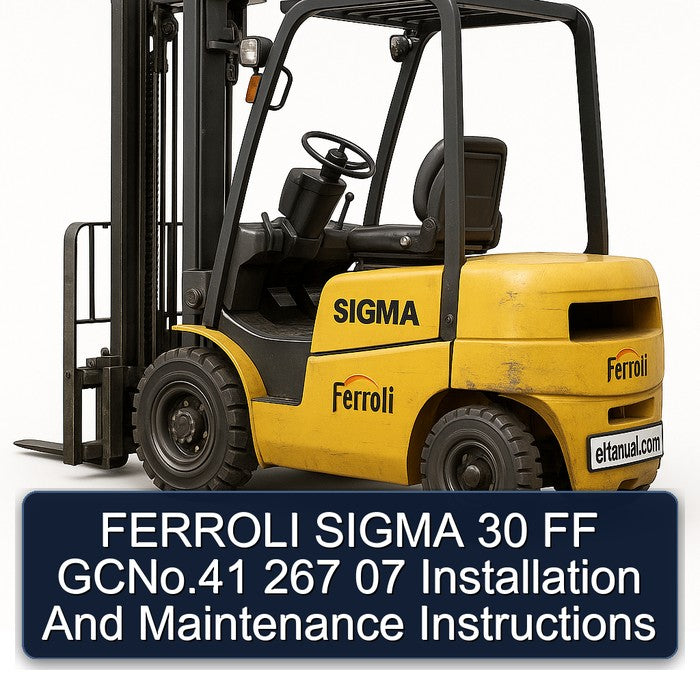 Ferroli Sigma 30 FF Gcno.41 267 07 Installation Service Repair Workshop Manual PDF