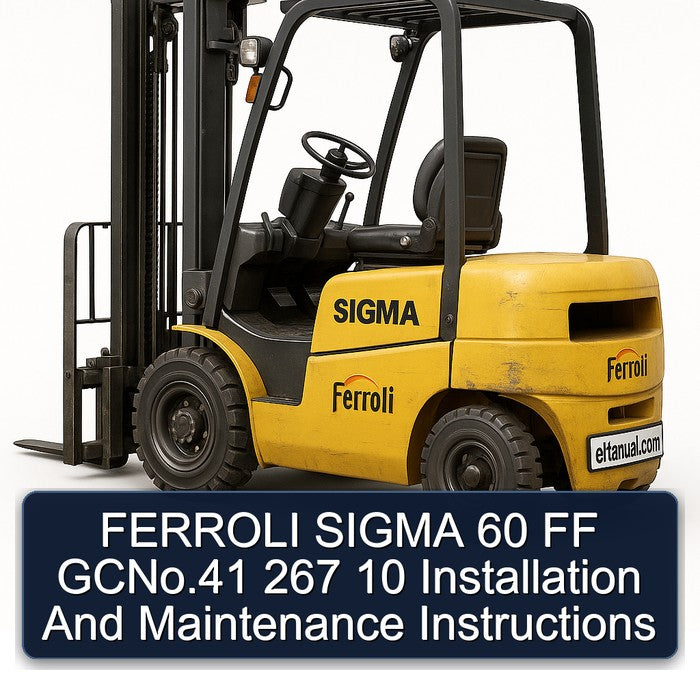 Ferroli Sigma 60 FF Gcno.41 267 10 Installation Service Repair Workshop Manual PDF