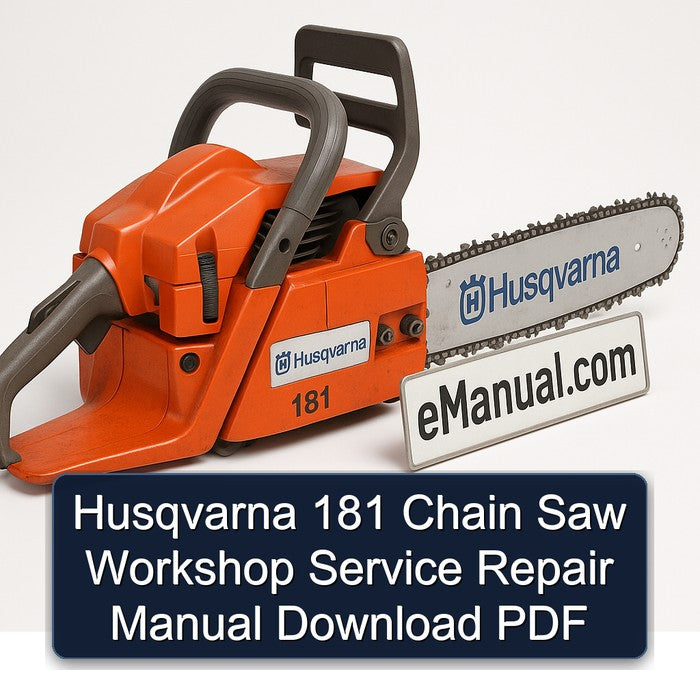 Husqvarna 181 Chain Saw Service Repair Workshop Manual PDF