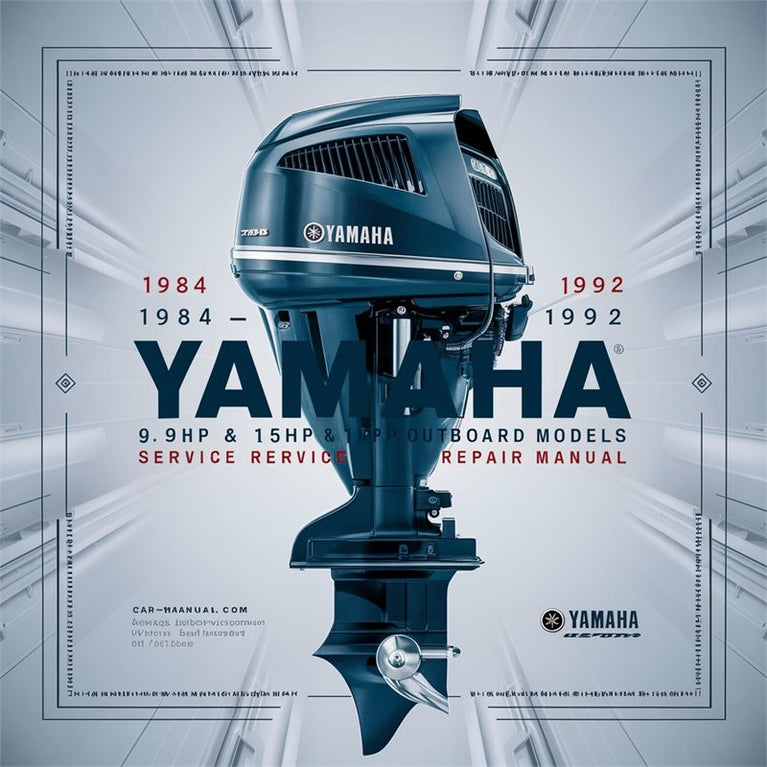 1986-1992 Yamaha 9.9hp 15HP 2-stroke Outboard Models Service Repair Workshop Manual PDF