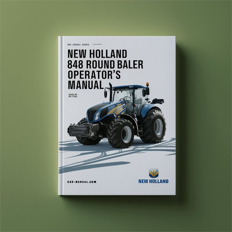 New Holland 848 Round Baler Operators Operator's Manual PDF