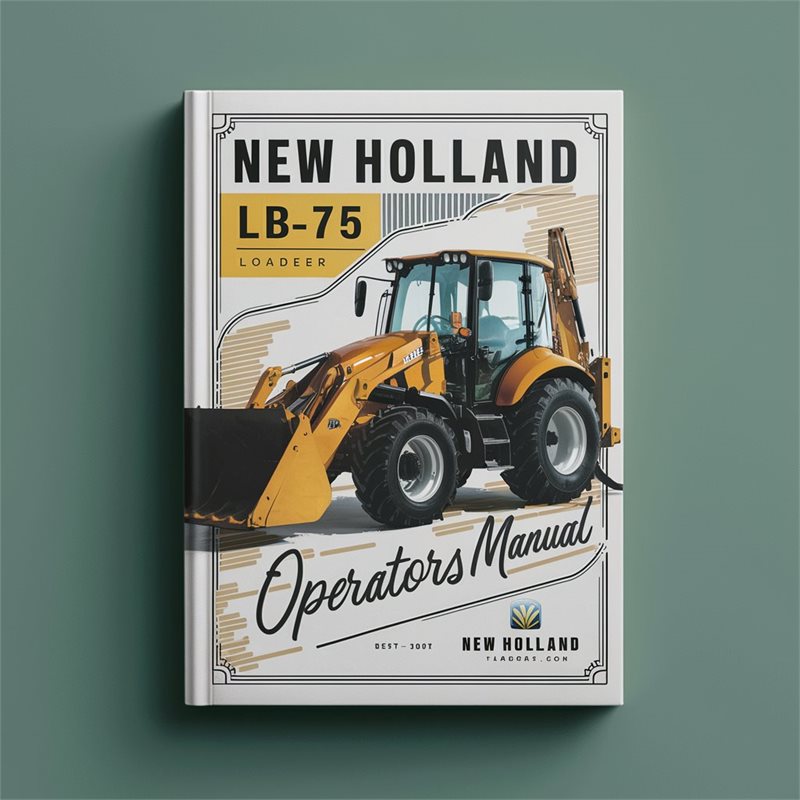New Holland LB75 Loader Backhoe Operators Operator's Manual PDF