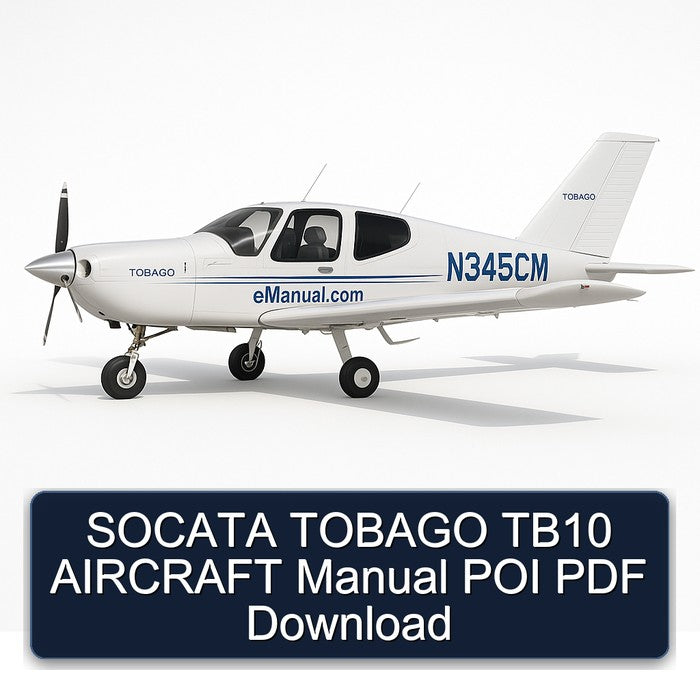 Socata Tobago TB10 Aircraft POI Service Repair Workshop Manual PDF