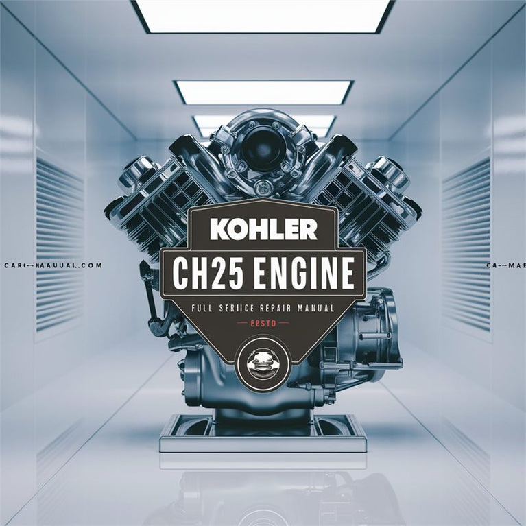 Kohler Command Pro Models CH25 Engine Service Repair Workshop Manual PDF