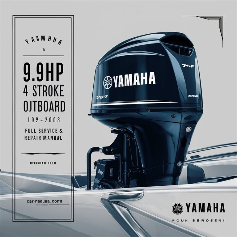 1992-2008 Yamaha 9.9hp 4 Stroke Outboard Service Repair Workshop Manual PDF