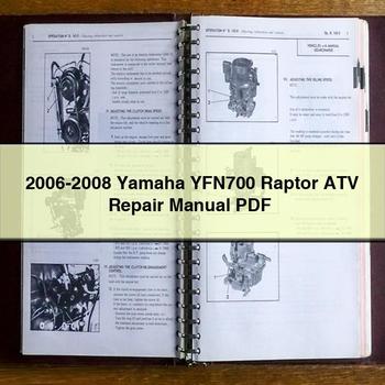 2006-2008 Yamaha YFN700 Raptor ATV Repair Manual