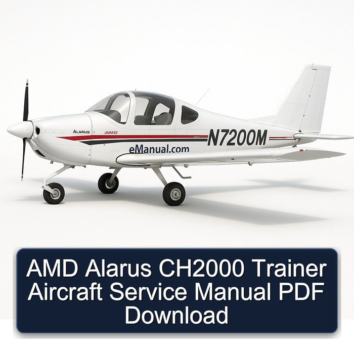AMD Alarus CH2000 Trainer Aircraft Service Repair Workshop Manual PDF