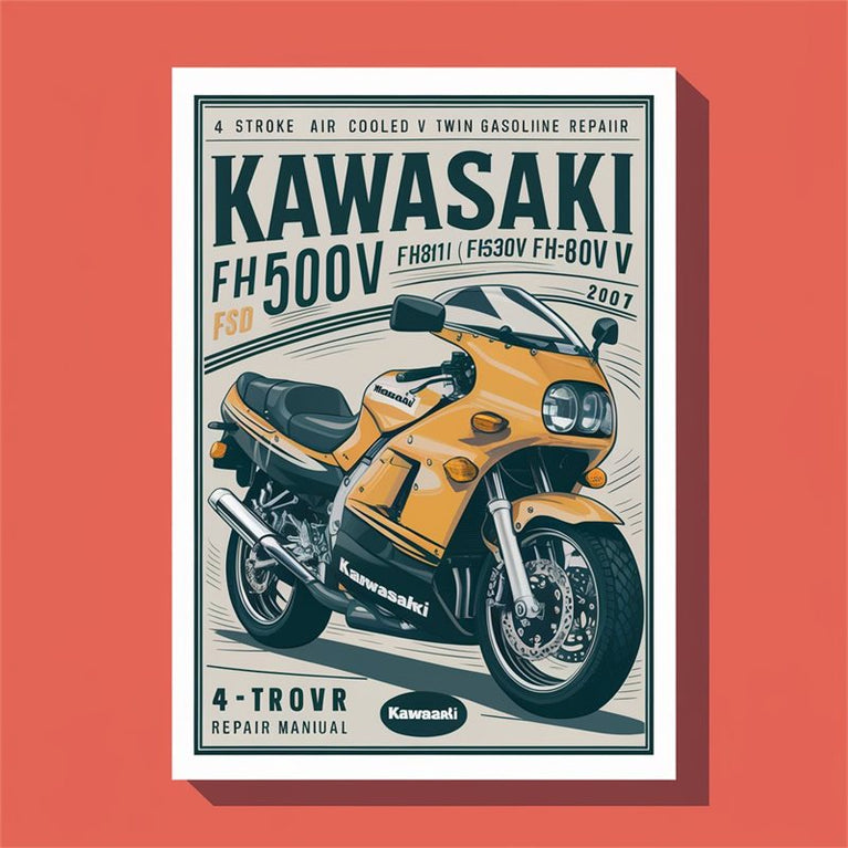 Kawasaki FH451V FH500V FH531V FH541V FH580V FH601V FH641V FH661V FH680V FH721V 4 Stroke Air Cooled V Twin Gasoline Engine Repair Manual PDF