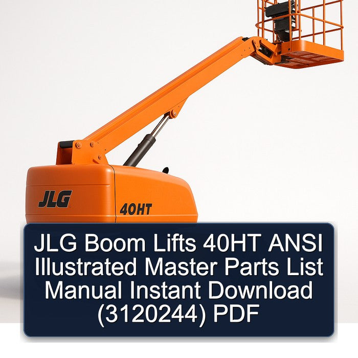 JLG Boom Lifts 40HT Ansi Illustrated Master (3120244) Parts Catalog PDF