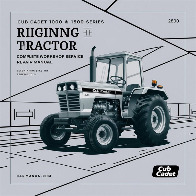 Cub Cadet 1000 1500 Series Riding Tractor Service Repair Workshop Manual PDF