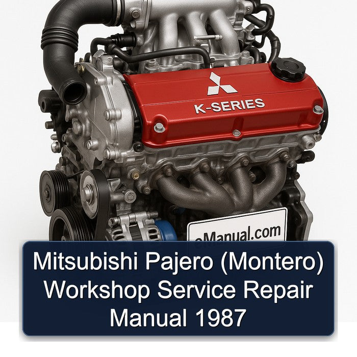 1987 Mitsubishi Pajero (MONTERO) Service Repair Workshop Manual PDF