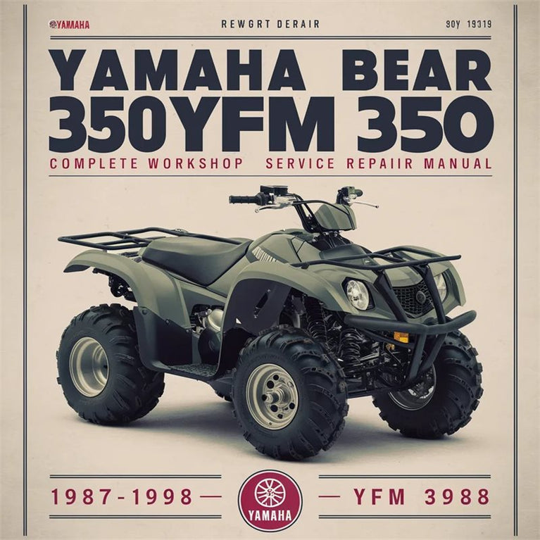 1987-1998 Yamaha Big Bear 350 YFM ATV Service Repair Workshop Manual PDF