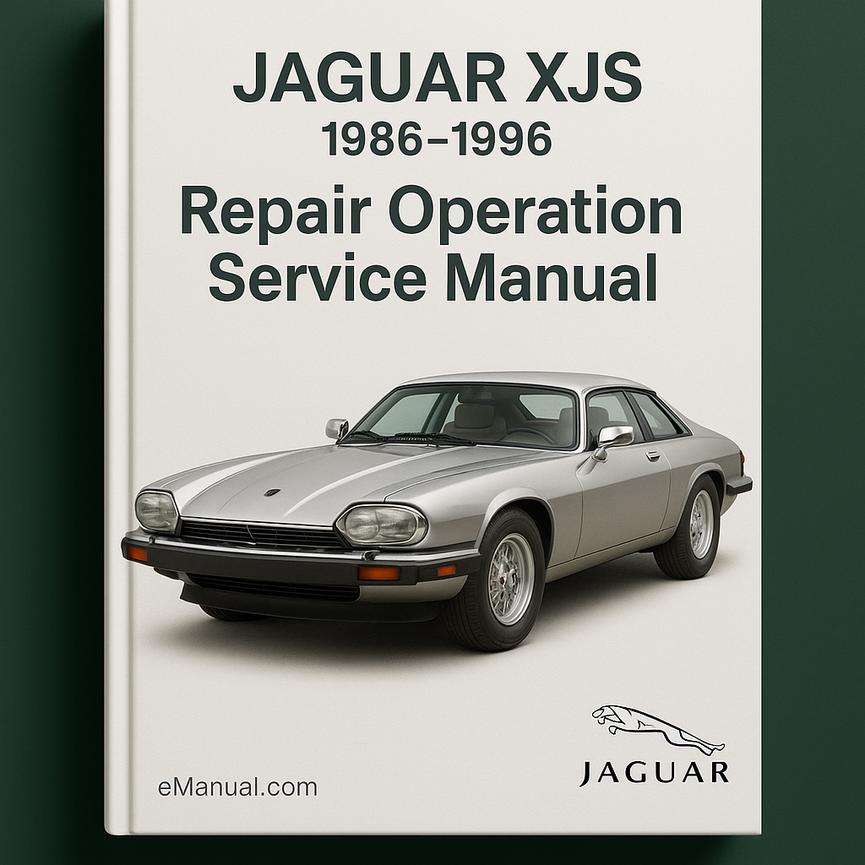 JAGUAR XJS 1986-1996 Reparatur-Betriebs-Service-Handbuch
