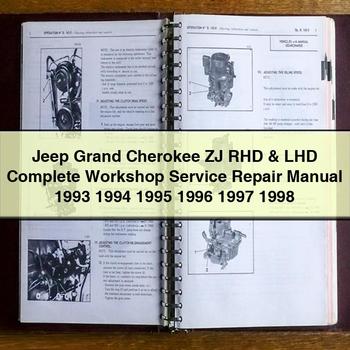 Jeep Grand Cherokee ZJ RHD & LHD Komplettes Werkstatthandbuch 1993 1994 1995 1996 1997 1998