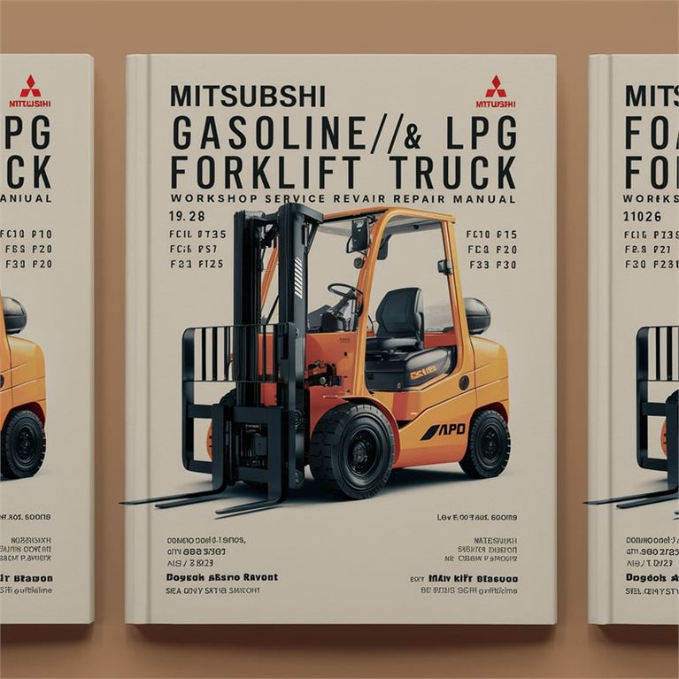 Mitsubishi Gasoline/lpg Forklift Truck FG10 FG15 FG18 FG20 FG25 FG30 FG35A Service Repair Workshop Manual PDF