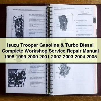 Isuzu Trooper Benzin & Turbo Diesel Komplette Werkstatt Service Reparaturhandbuch 1998 1999 2000 2001 2002 2003 2004 2005