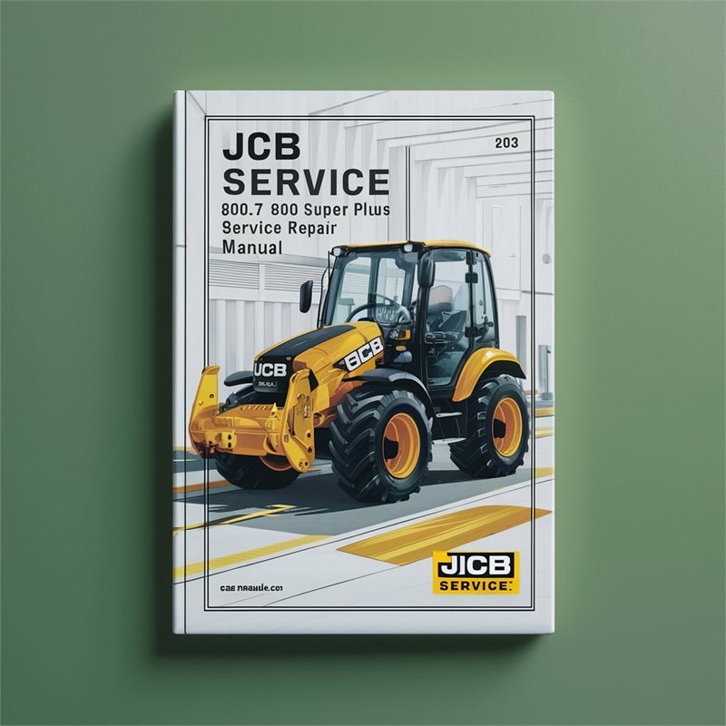 JCB 802.7 803 804 Super Plus Mini Excavator Service Repair Workshop Manual PDF