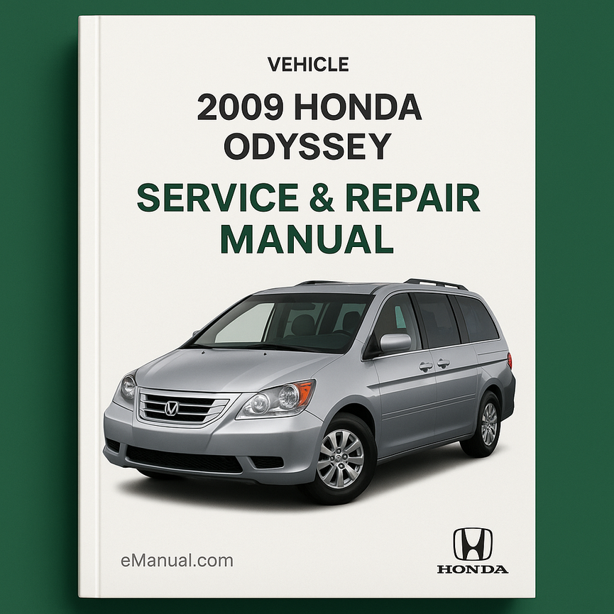 Manual de servicio y reparación de Honda Odyssey 2009