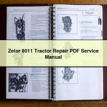 Zetor 8011 Tractor Repair Service Manual