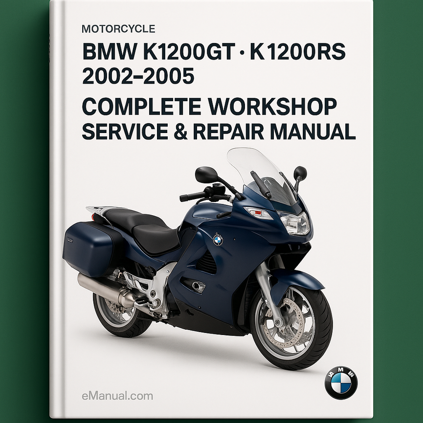 Manual completo de reparación y servicio de taller de motocicletas BMW K1200GT RS 2002 2003 2004 2005