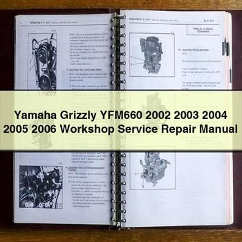 Yamaha Grizzly YFM660 2002 2003 2004 2005 2006 Workshop Service Repair Manual
