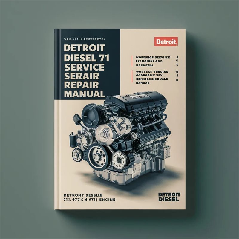 Detroit Diesel 71 Series 8v71ta 6-71 6v71 Engine Service Repair Workshop Manual PDF