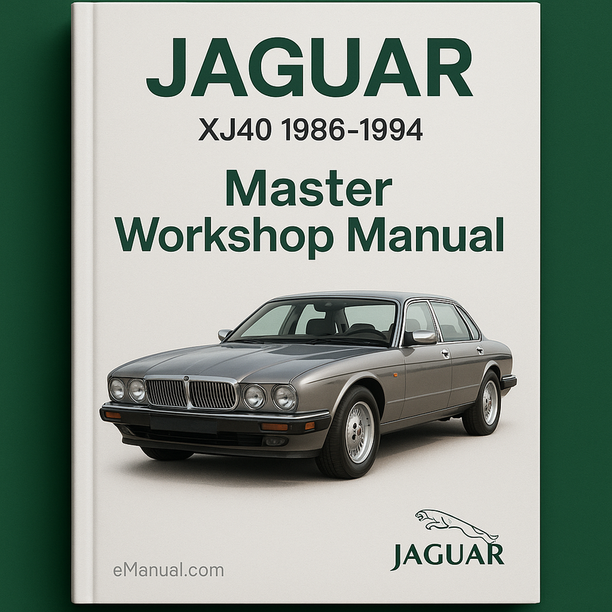 Manual de taller maestro JAGUAR XJ40 1986-1994 1987 1988 1989 1990 1991 1992 1993