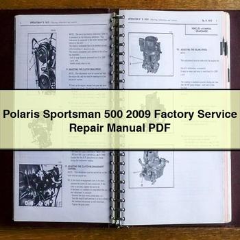 Polaris Sportsman 500 2009 Factory Service Repair Manual