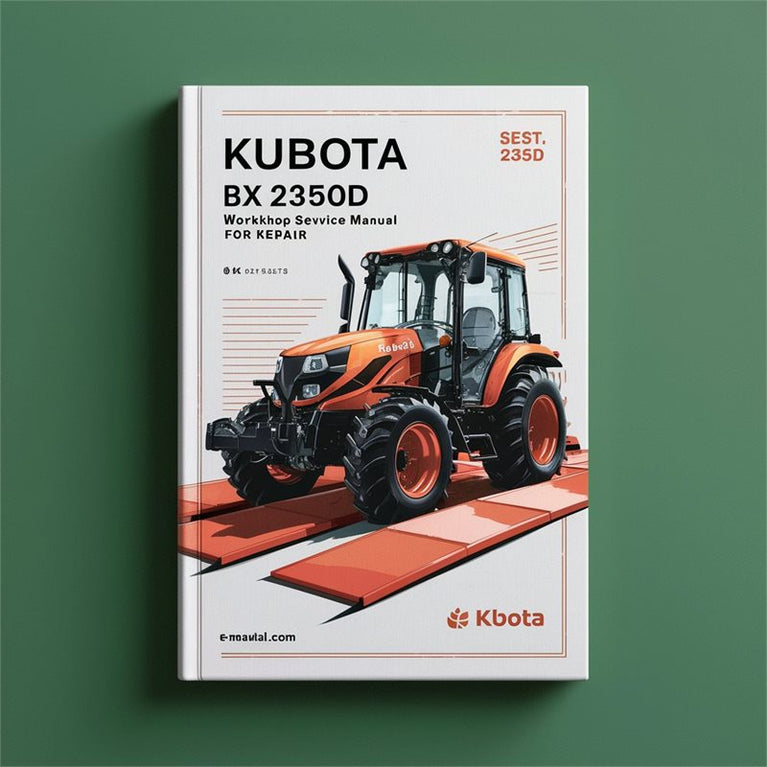 Kubota BX 2350D Service Repair Workshop Manual PDF