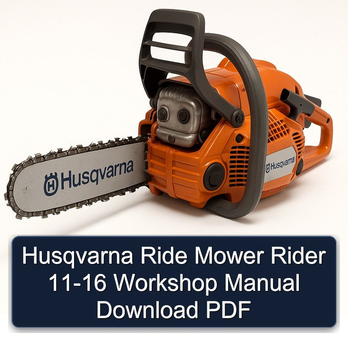 2011-2016 Husqvarna Ride Mower Rider Service Repair Workshop Manual PDF