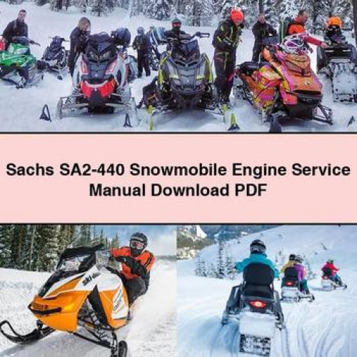 Sachs SA2-440 Snowmobile Engine Service Repair Workshop Manual PDF